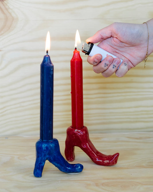 Lichtgestalten – Kerzenhalter aus Ton